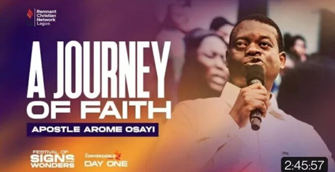 A JOURNEY OF FAITH mp3 by Apostle Arome Osayi