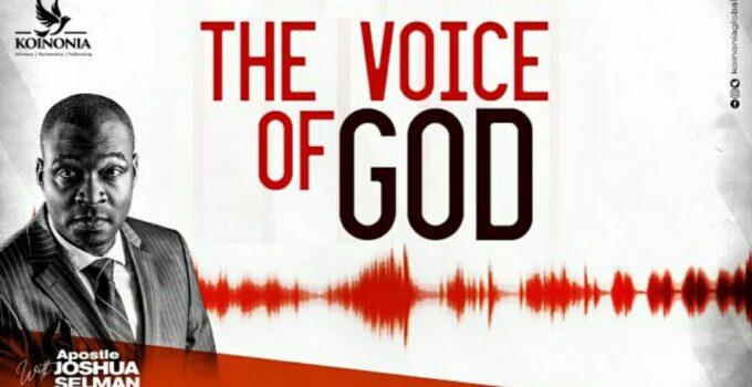 The Voice of God mp3 by Apostle Joshua Selman